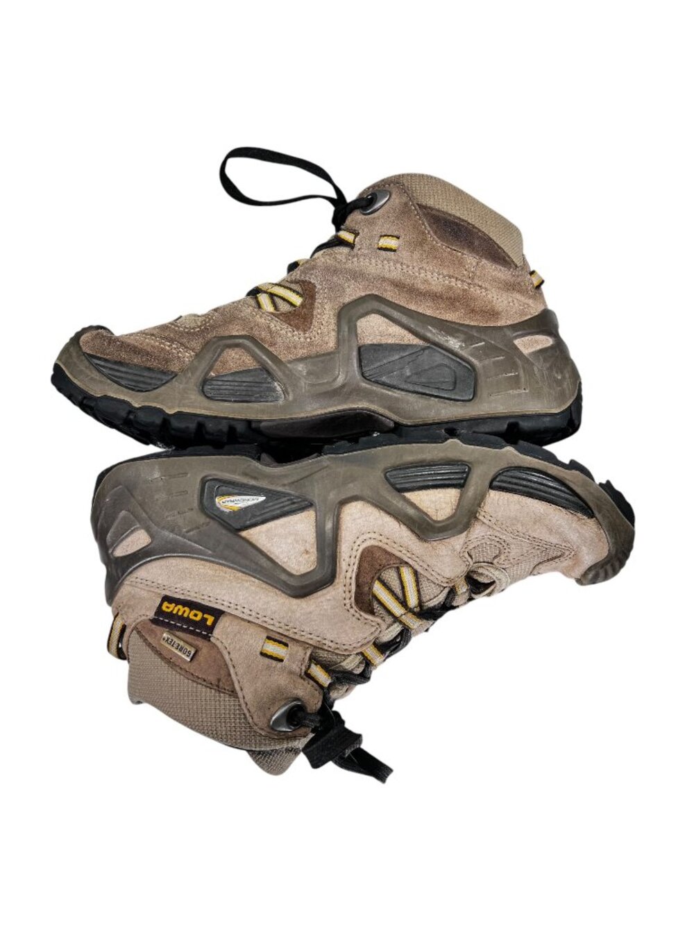 Lowa Mens Renegade Mid Hiking Boots Size 7 EU 38 Brown Vibram Goretex